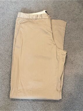 Vintage Banana Republic Logan Fit Sateen Trousers Stretch Khaki Pants 14